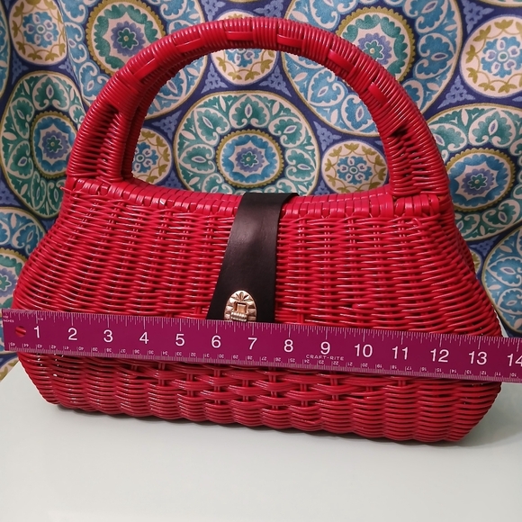 Vintage Babette Hong Kong Wicker Handbag - Rare - Picture 13 of 15